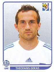 Theofanis Gekas Greece samolepka Panini World Cup 2010 #179